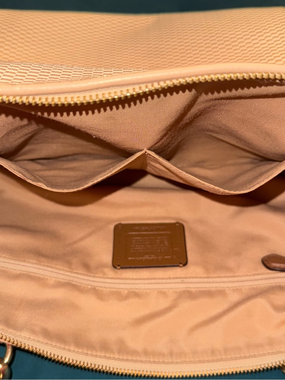 Coach Legacy Exploded Reps Jacquard Ava Tote with Gold Tone Hardware - Picture 11 of 12